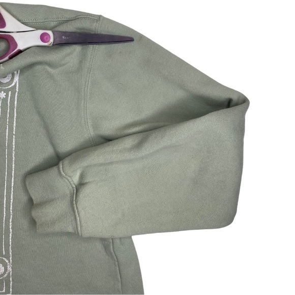 Baby Yoda Grogu Cropped Sweatshirt Sage Green Sz Sm - Picture 6 of 7